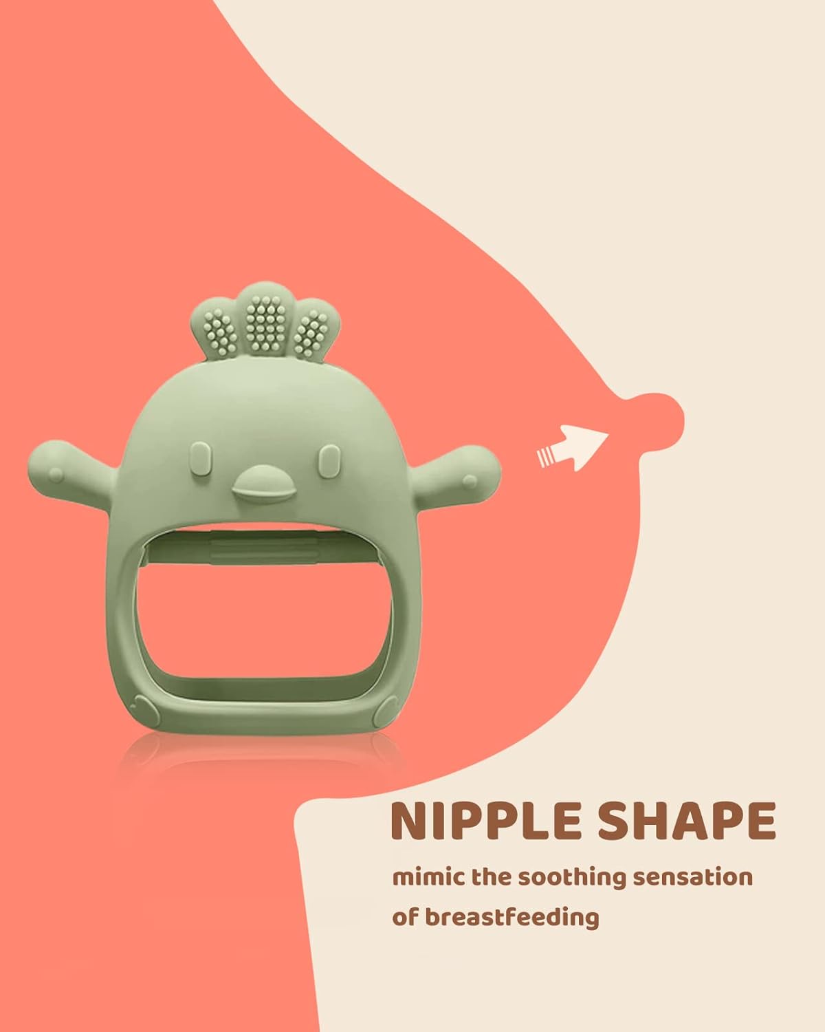 Teething Mittens for 0–6 Month Babies: Fit, Food-Grade Silicone, and Anti-Drop Design